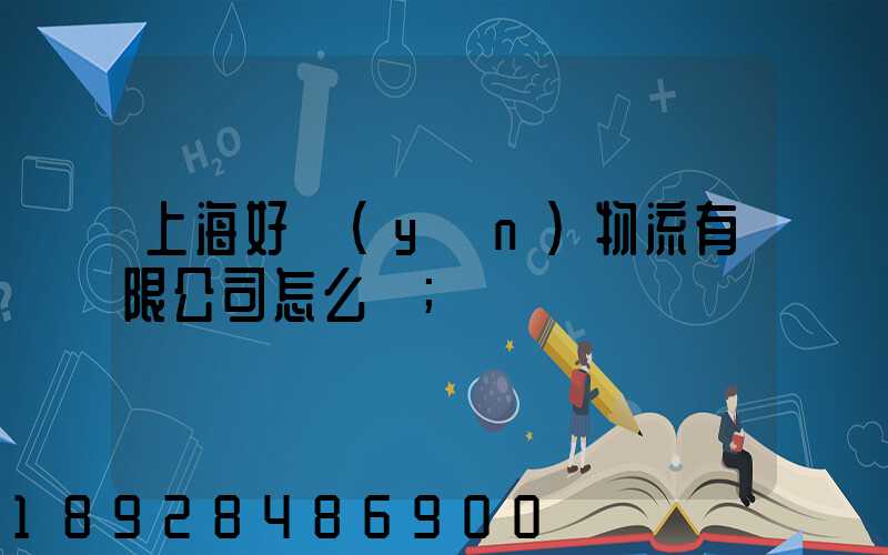 上海好運(yùn)物流有限公司怎么樣