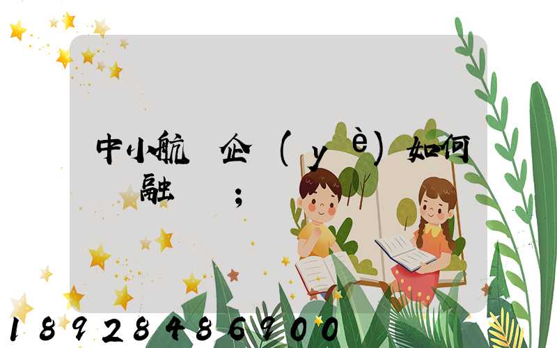 中小航運企業(yè)如何應對融資難