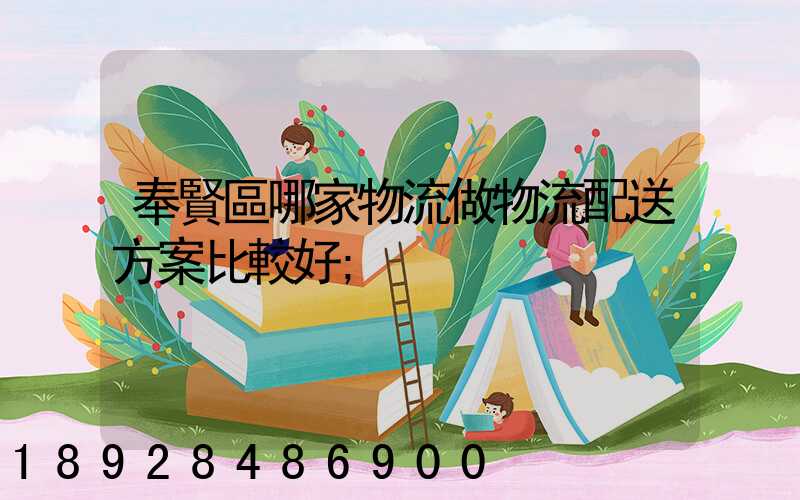 奉賢區哪家物流做物流配送方案比較好