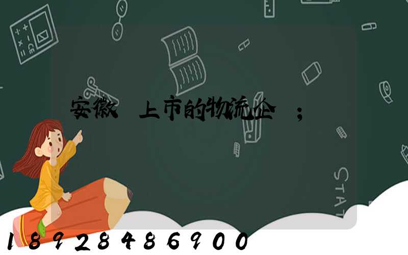 安徽沒上市的物流企業