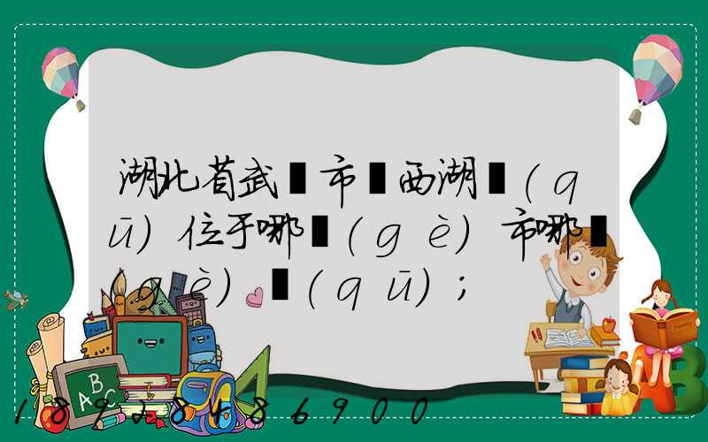 湖北省武漢市東西湖區(qū)位于哪個(gè)市哪個(gè)區(qū)