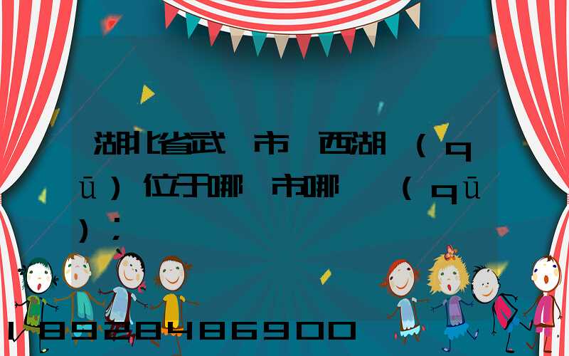 湖北省武漢市東西湖區(qū)位于哪個市哪個區(qū)